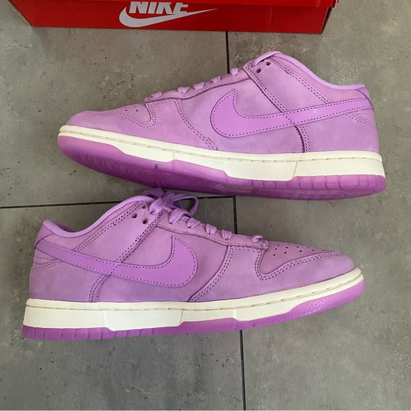 NEW Nike dunk low PRM premium rush fuchsia purple pink 7 women's - Picture 6 of 10